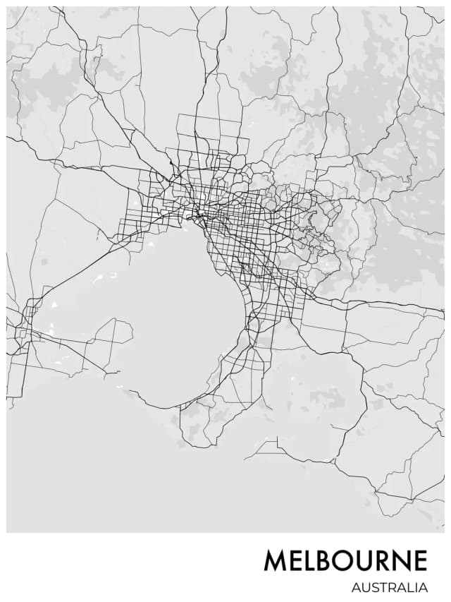 melbourne-city-map-poster